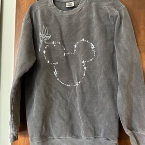 Comfort Colors Disney Charcoal Gray Crewneck Sweatshirt
